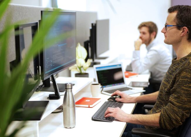 Full stack developer aan het werk bij Doczero