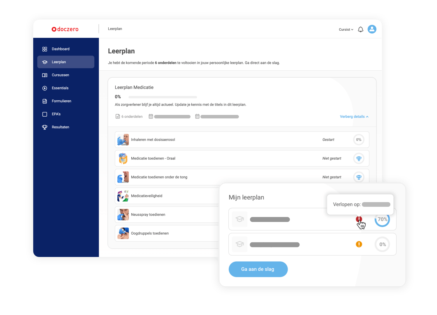 Demo aanvragen | leerplannen voor jouw organisatie | Doczero Leerplatform (Doczero Academy)