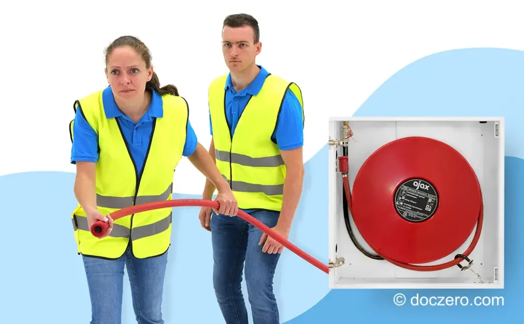 E-learning voor EHBO, BHV en BLS opleiders | brandslanghaspel gebruiken doczero bhv | Doczero Leer de vaardigheid brandslanghaspel gebruiken