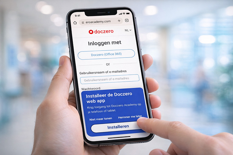 Doczero web app installeren