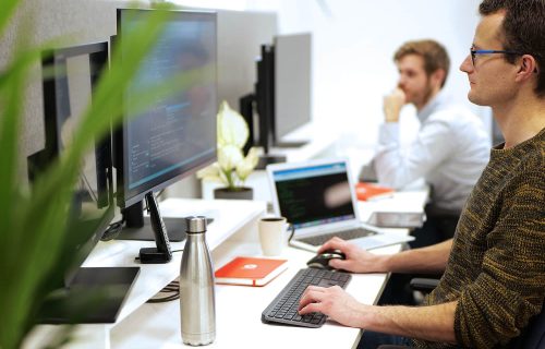 Full stack developer aan het werk bij Doczero